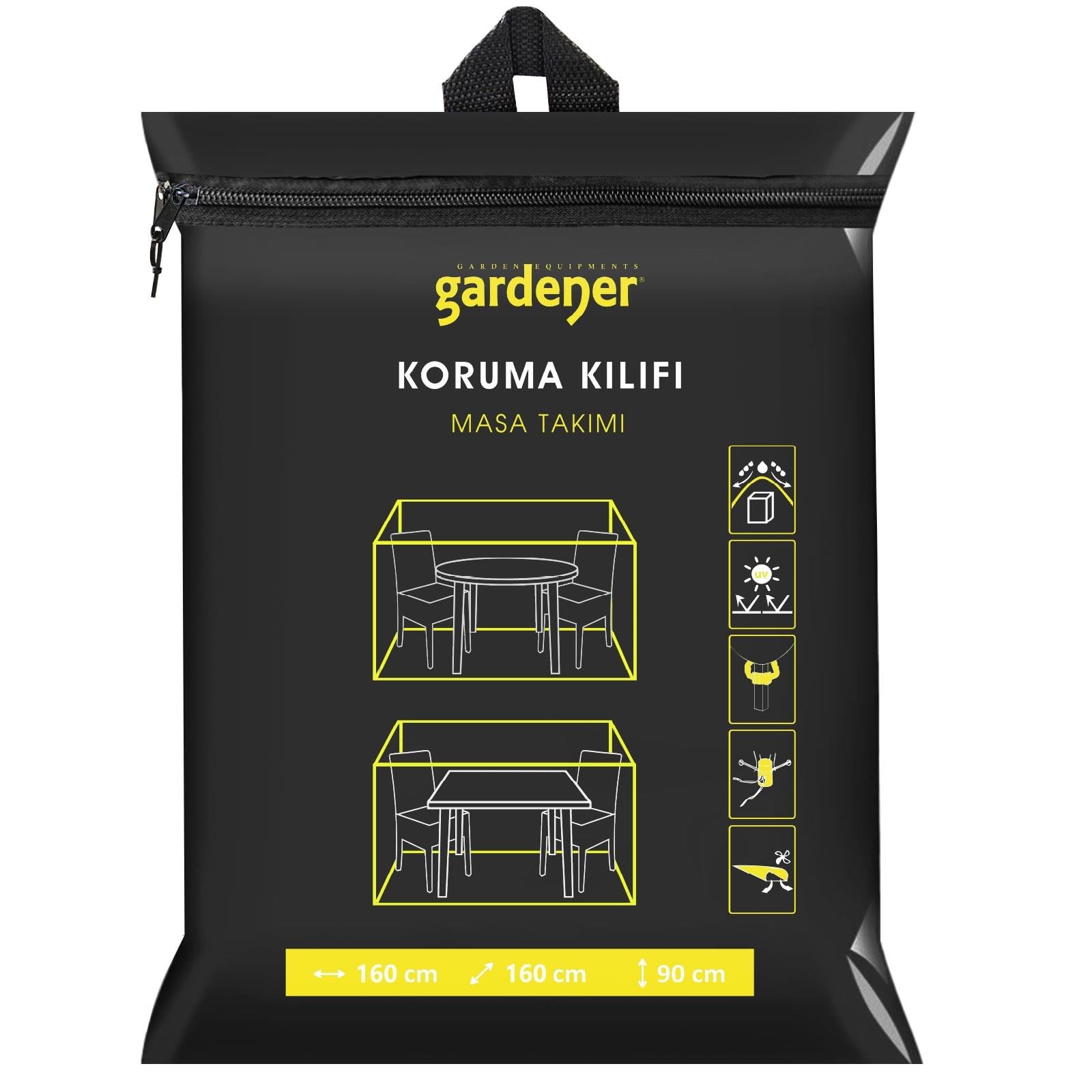 Gardener GRDC304 Masa Takımı Koruma Örtüsü / Kılıfı PE (160 cm x 160 cm x 90 cm)