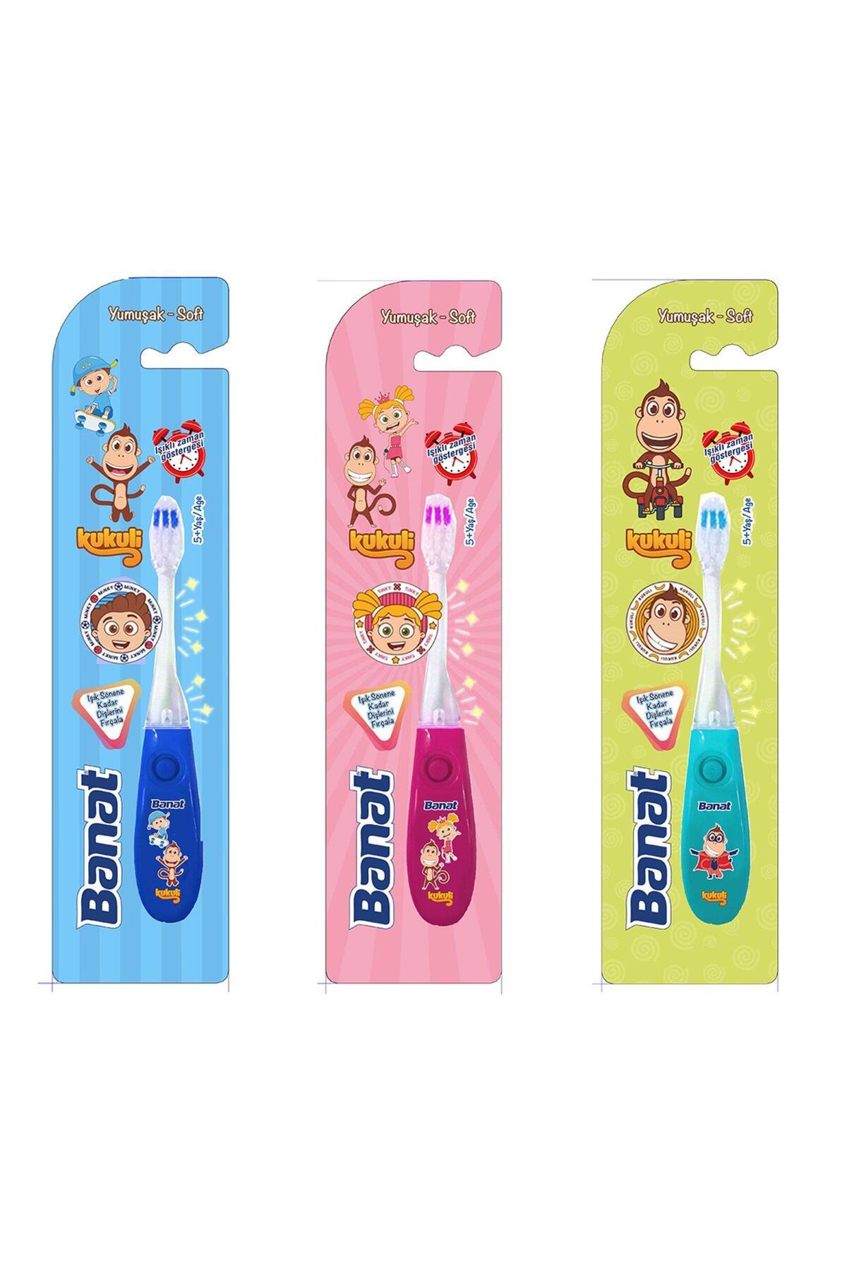 BANAT KUKULİ IŞIKLI LİSANSLI ÇOCUK DİŞ FIRÇASI YUM