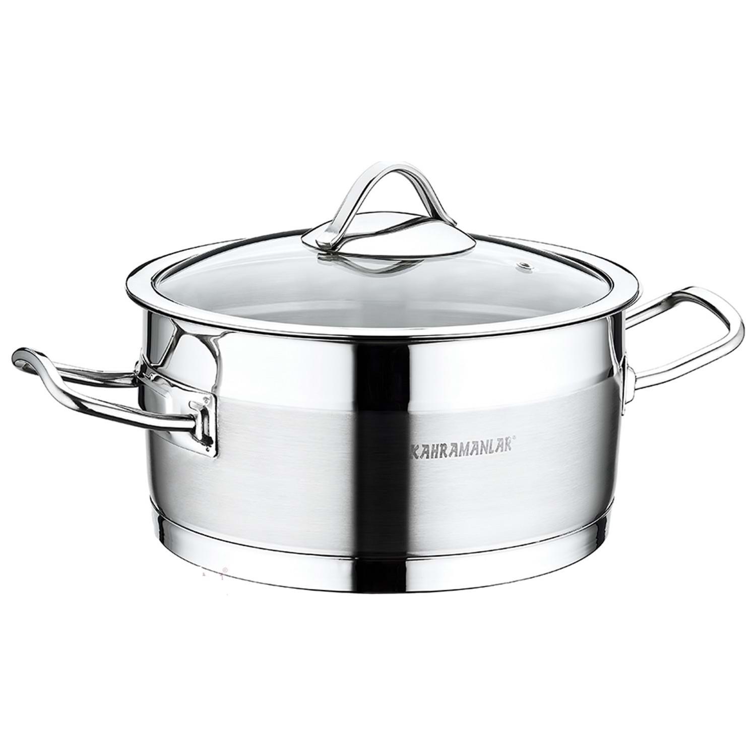 Kahramanlar 18 cm Sırma Derin Çelik Tencere