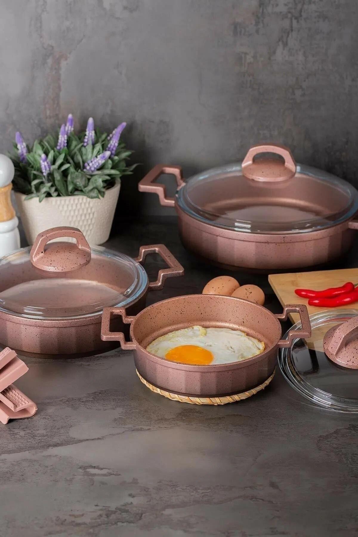 ACAR Cast Prestıge 3 Parça Sahan Set Kahve