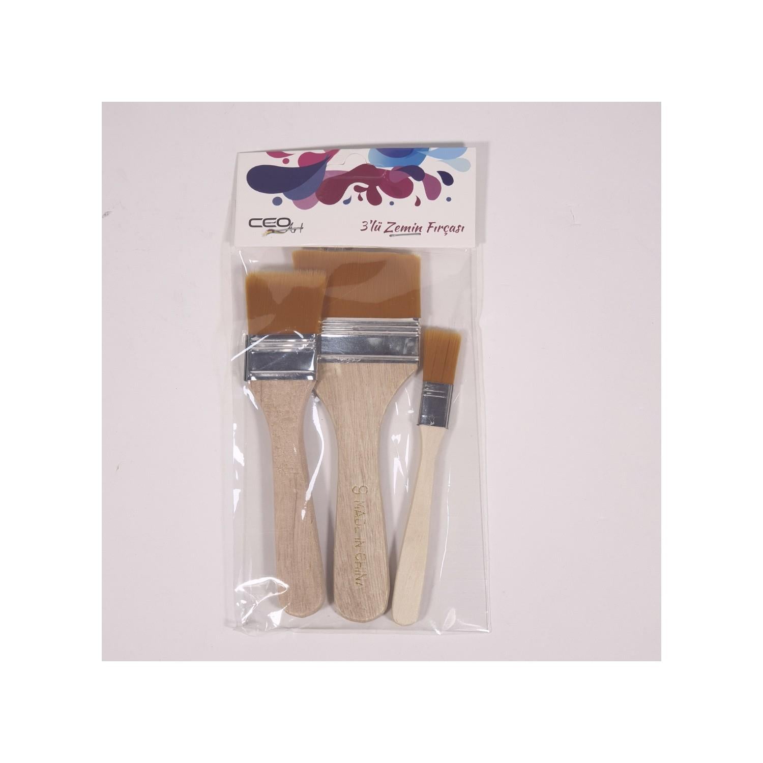 CEOART ZEMİN FIRÇASI 3LÜ SET CEO-SN0010