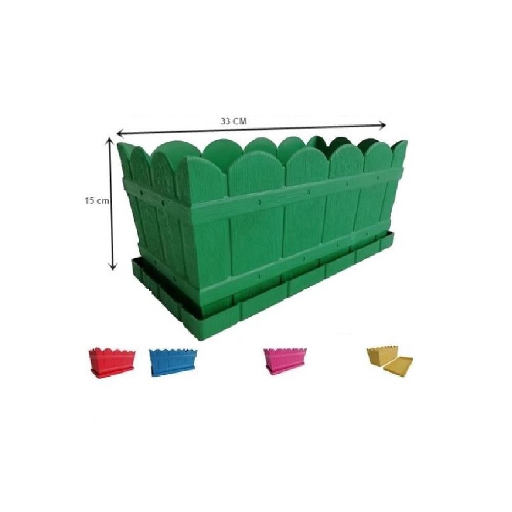 Lider Lüx Küçük Balkon Saksısı Dikdörtgen (Saksı T