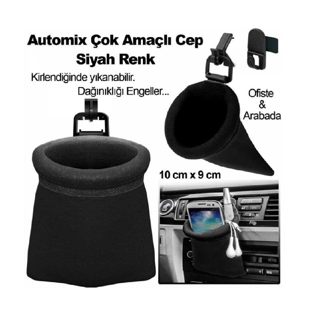 Automix Çok Amaçlı Kese Siyah