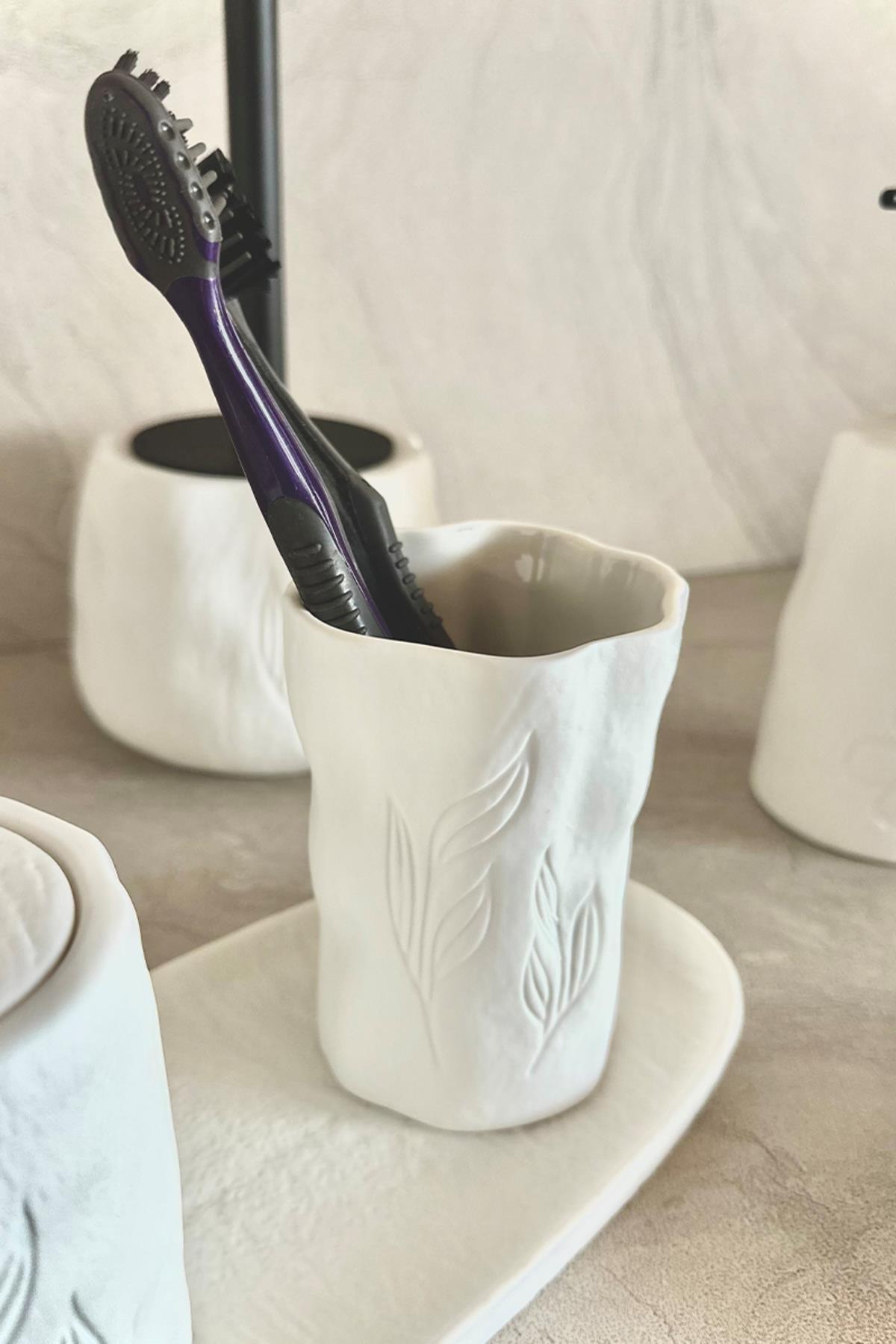 Primanova Yonna Diş Fırçalık - Beyaz