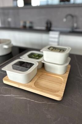 Neoflam Fika One 4'lü Kahvaltı Seti Bej