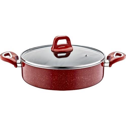 Kahramanlar 32 cm Kiremit Basık Tencere