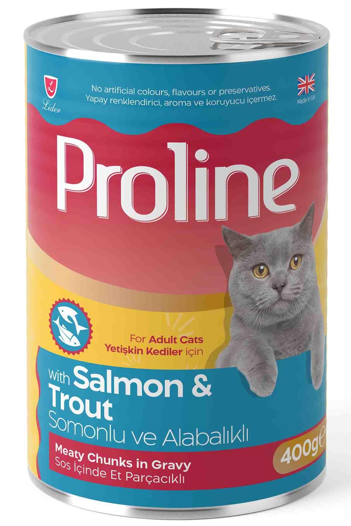 Proline Somonlu Alabalıklı Yetişkin Kedi Konservesi 400 gr