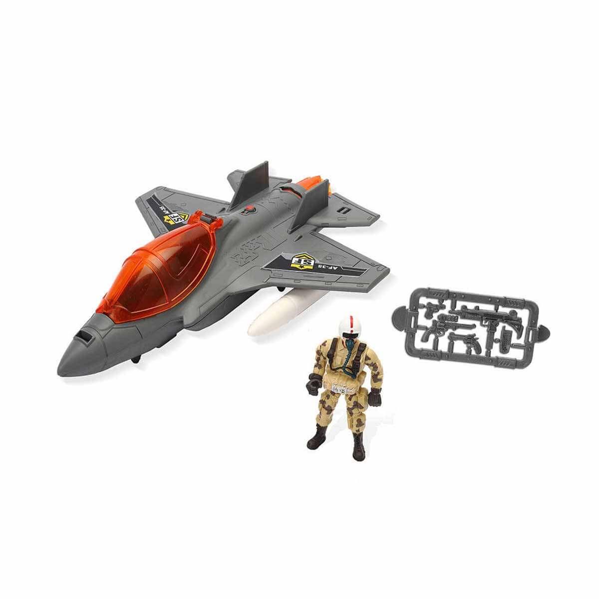 Soldier Force Sesli ve Işıklı Askeri Uçak Oyun Seti