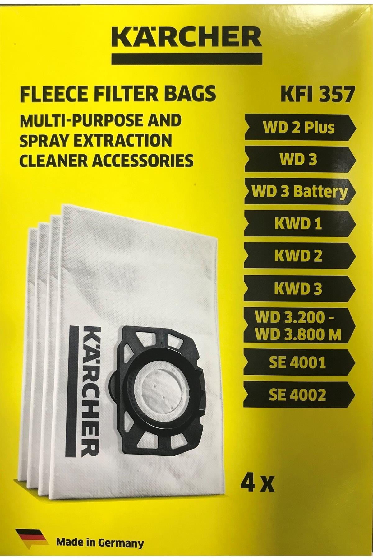 KARCHER 28633140 FILTER BAG FLEECE WD 2 PLUS/3 4ST