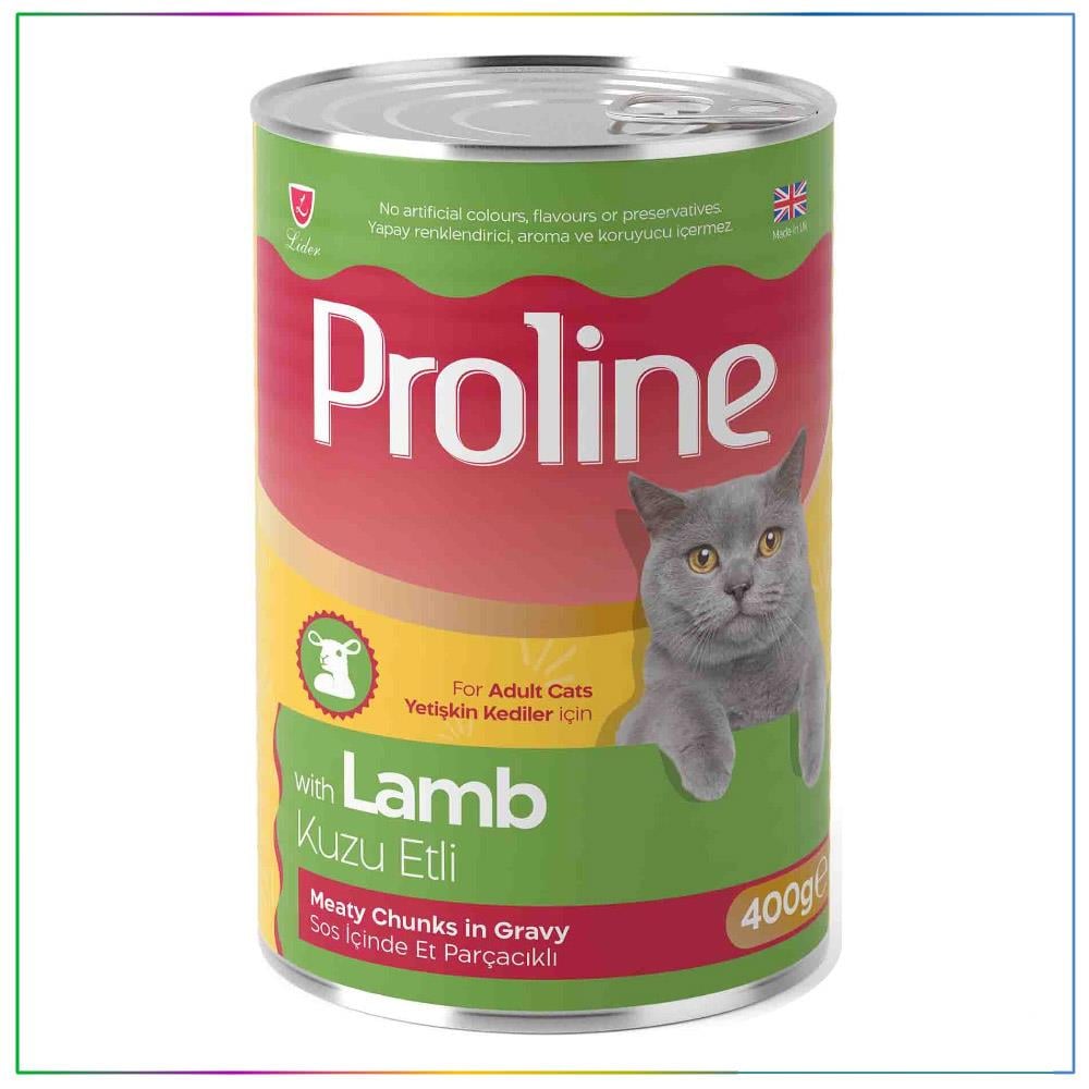 Prolıne  Kuzu Etli ve Soslu Kedi Konservesi 400 gr