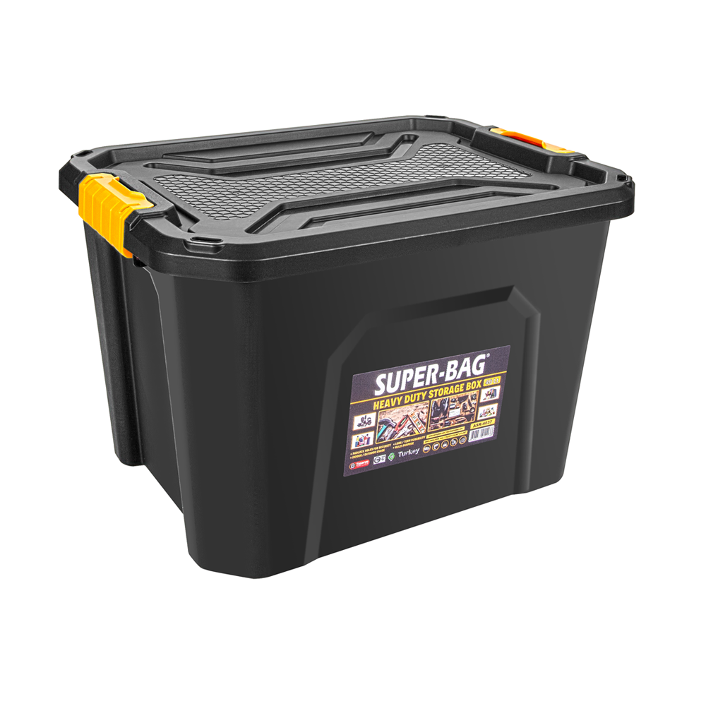 Süper Bag Geniş Hacimli Kilitli Saklama Kutusu 40 lt Asr-4037