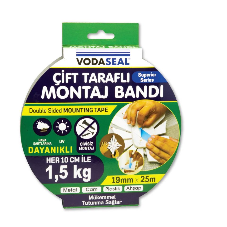 Nm Çift Taraflı Köpük Montaj Bandı 19 X25 Mt