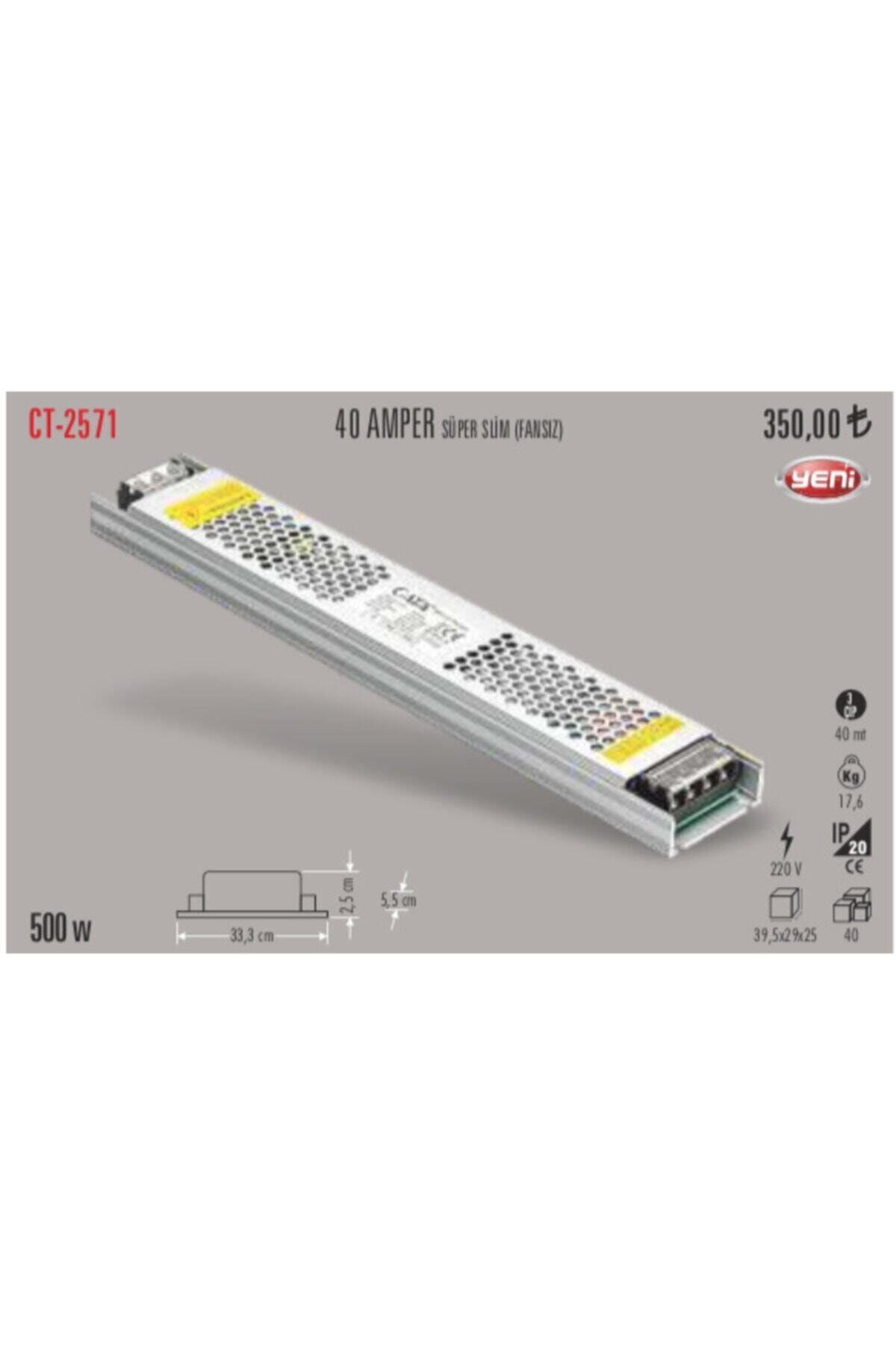 CATA CT-2571 40A SLİM ŞERİT LED TRAFOSU