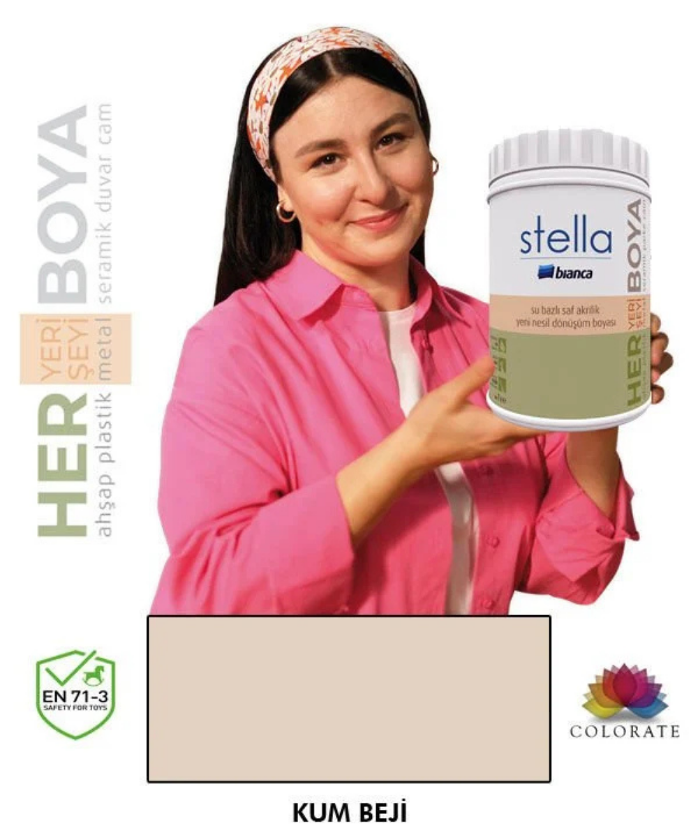 Bianca Stella Su Bazlı Boya Kum Beji