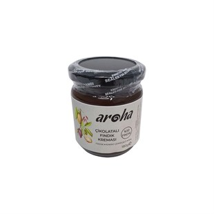 AROHA Hazelnut cream with organic honey 180g single jar  - Baqqalia.com - The Best Shop to Buy Turkish Food and Products - Worldwide Free Shipping for Every Order Above 100 USD