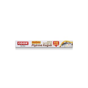 Cook Cut Greaseproof Baking Paper 16 Sheets - Baqqalia.com - The Best Shop to Buy Turkish Food and Products - Worldwide Free Shipping for Every Order Above 150 USD