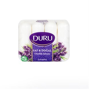 Duru Beauty Soap Pure & Natural Lavender 4X70g - Baqqalia.com - The Best Shop to Buy Turkish Food and Products - Worldwide Free Shipping for Every Order Above 150 USD