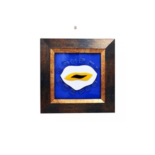 Framed Evil Eye Beads Wall Ornament - Baqqalia.com - The Best Shop to Buy Turkish Food and Products - Worldwide Free Shipping for Every Order Above 150 USD