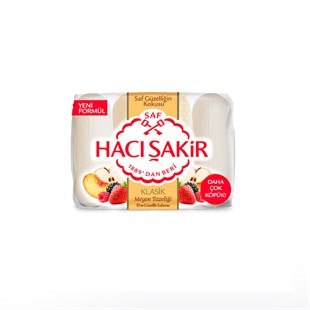 Haci Şakir Classic Fruit Freshness Beauty Soap 4X70g - Baqqalia.com - The Best Shop to Buy Turkish Food and Products - Worldwide Free Shipping for Every Order Above 150 USD