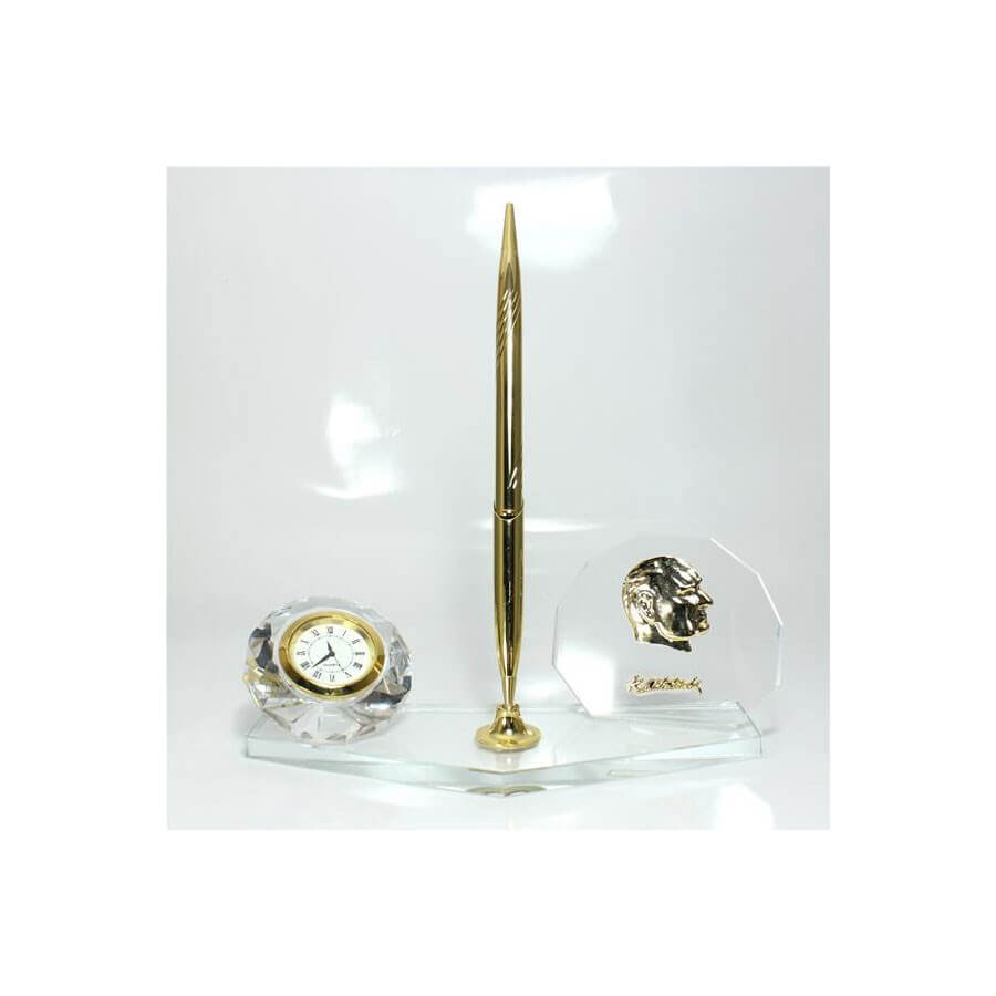 92- ATA CRYSTAL WATCH-SINGLE PEN - Baqqalia.com - The Best Shop to Buy Turkish Food and Products - Worldwide Free Shipping for Every Order Above 150 USD