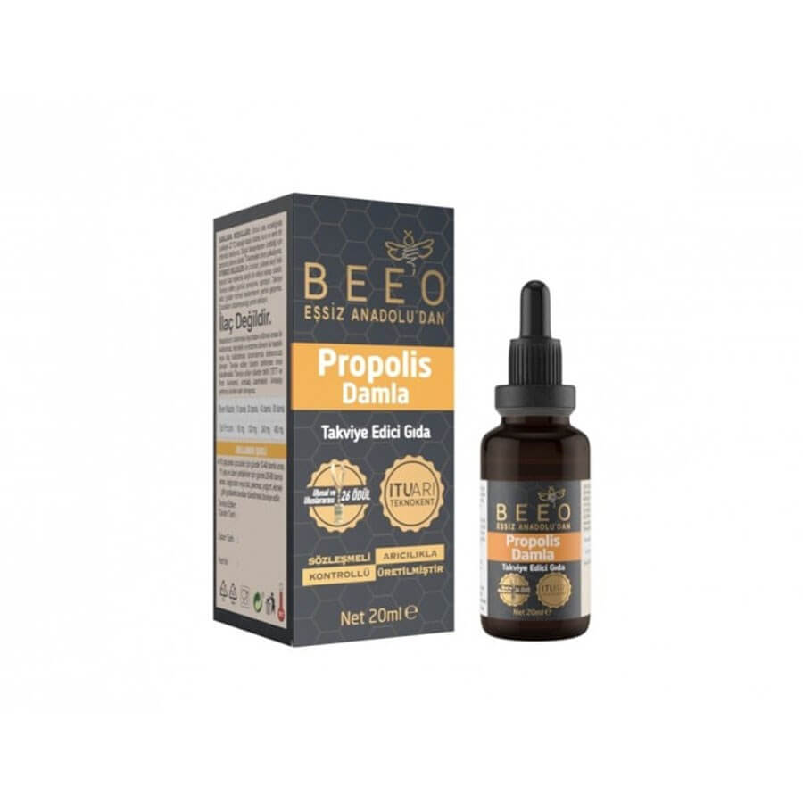 Beeo Propolis Drop 20 ml -  Baqqalia.com - The Best Shop to Buy Turkish Food and Products - Worldwide Free Shipping for Every Order Above 150 USD