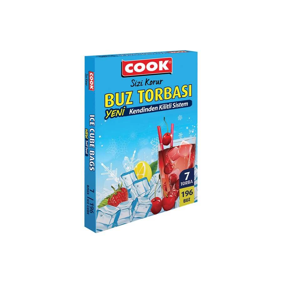 Cook Self Locking Ice Bag 7 Pieces - Baqqalia.com - The Best Shop to Buy Turkish Food and Products - Worldwide Free Shipping for Every Order Above 150 USD