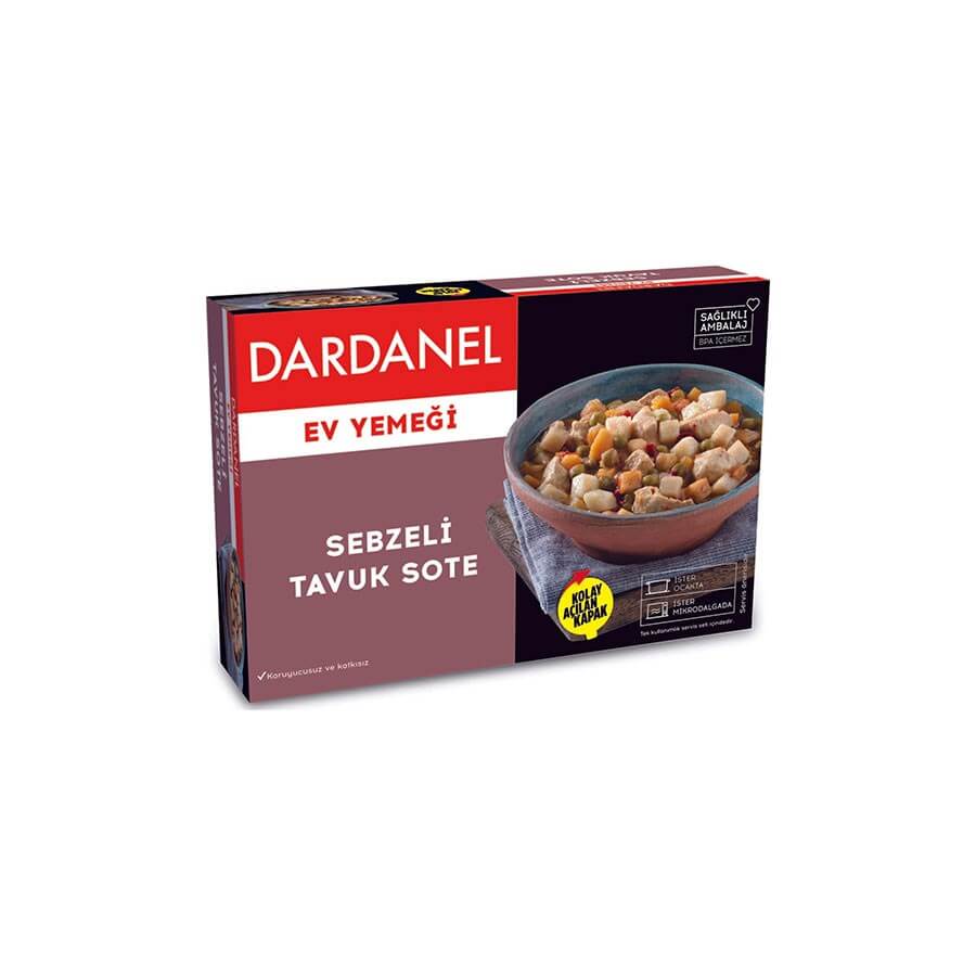 Dardanel Home Style Chicken Sauteed with Vegetables 200g - Baqqalia.com - The Best Shop to Buy Turkish Food and Products - Worldwide Free Shipping for Every Order Above 100 USD
