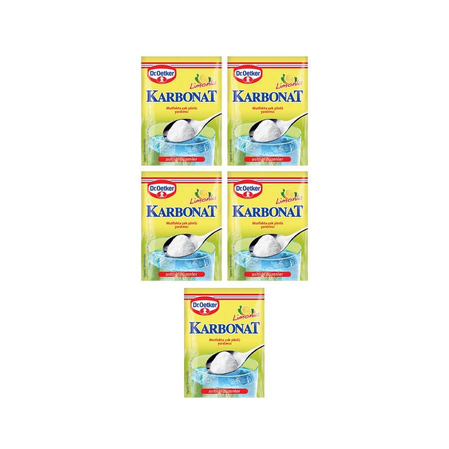 Dr.Oetker Carbonate Lemon 5 Pack 25 Gr- The Best Shop to Buy Turkish Food and Products - Worldwide Free Shipping for Every Order Above 100 USD