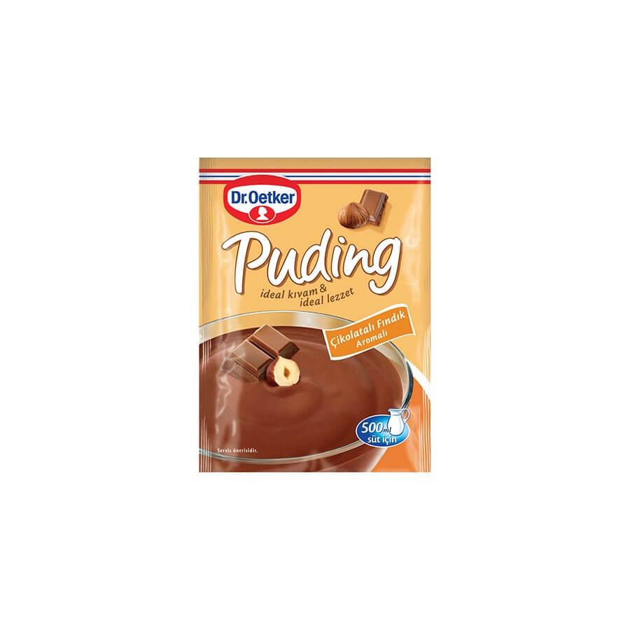 Dr.Oetker Pudding Chocolate with Hazelnut 102 Gr - The Best Shop to Buy Turkish Food and Products - Worldwide Free Shipping for Every Order Above 100 USD