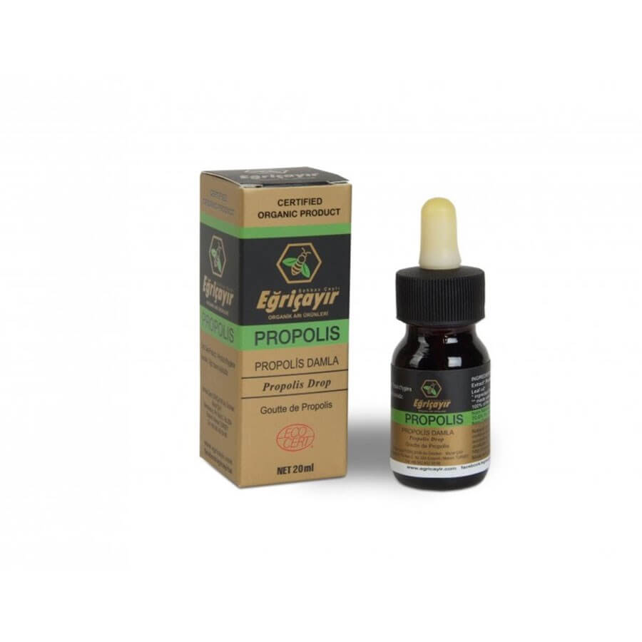 Eğriçayır Organic Alcohol Based Propolis 20Ml -  Baqqalia.com - The Best Shop to Buy Turkish Food and Products - Worldwide Free Shipping for Every Order Above 150 USD
