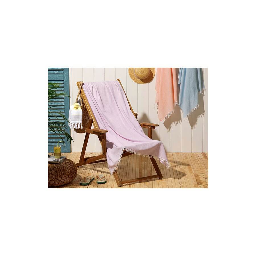 English Home Beach Love Cotton Peshtemal 100x170 Cm Lilac
 - Baqqalia.com - The Best Shop to Buy Turkish Food and Products - Worldwide Free Shipping for Every Order Above 150 USD
