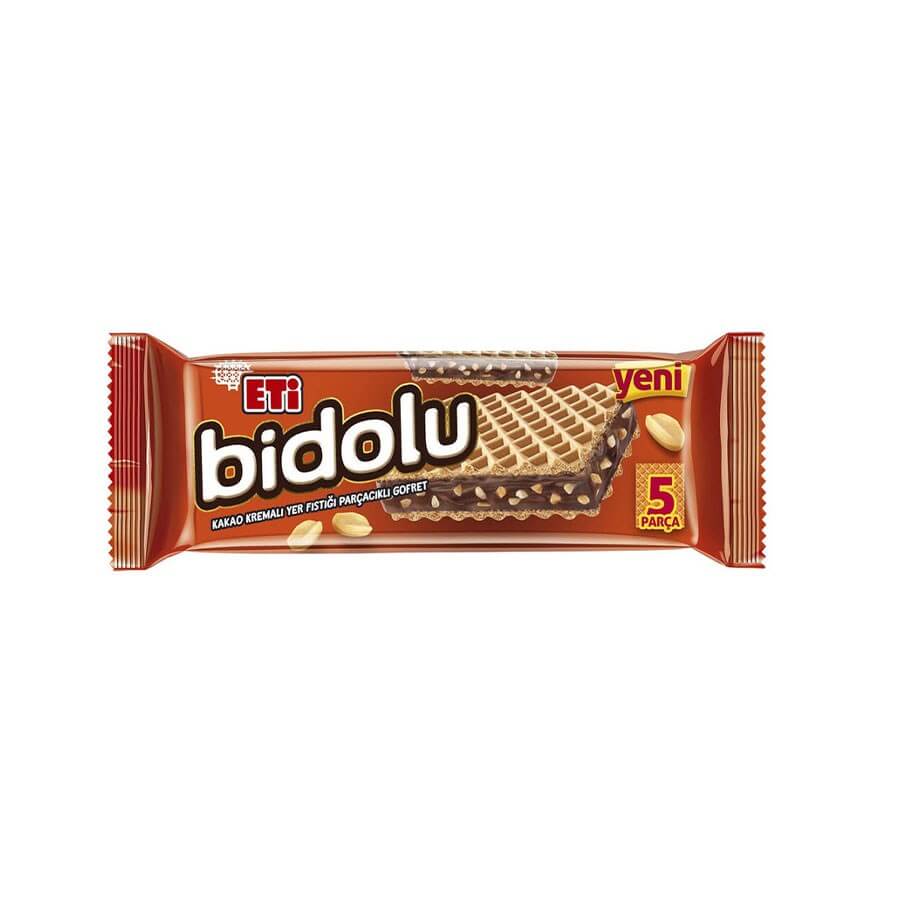 Eti Bidolu Cocoa Cream Peanut Wafer 81 G - Baqqalia.com - The Best Shop to Buy Turkish Food and Products - Worldwide Free Shipping for Every Order Above 150 USD

