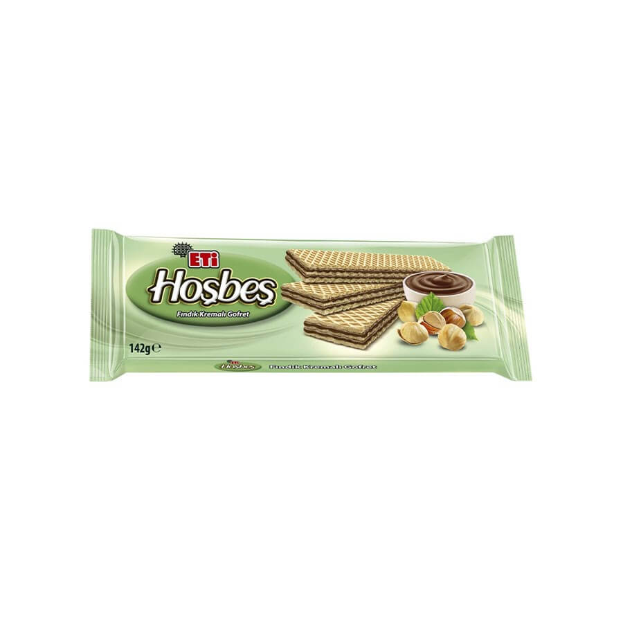 Hoşbeş Hazelnut Wafer 142 G - Baqqalia.com - The Best Shop to Buy Turkish Food and Products - Worldwide Free Shipping for Every Order Above 150 USD

