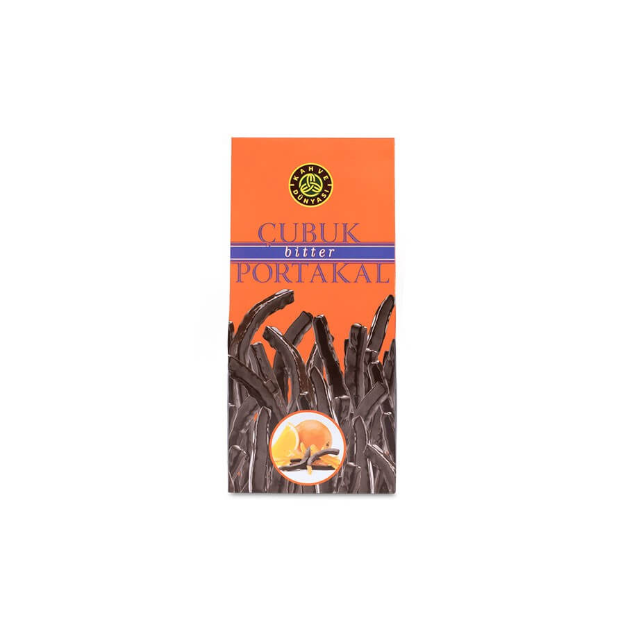 Kahve Dünyası Dark Chocolate Covered Stick Orange 250g - Baqqalia.com - One-Stop-Shop for Turkey's Best Chocolate & Confectionery Brands - Enjoy best prices with free worldwide shipping for every order over $150