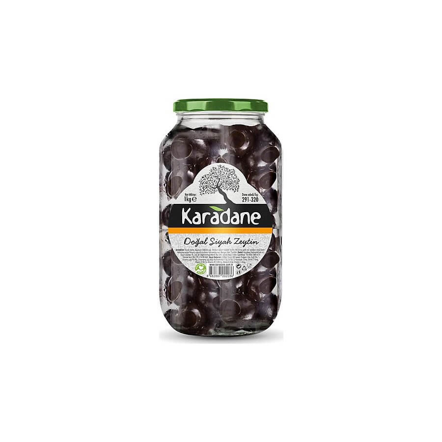 Karadane Black Olive With Low Salt Sele 1kg - Baqqalia.com - Best Shop to Buy Turkish Food and Products - Free Worldwide Express Delivery over $150 - 