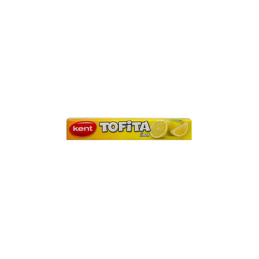 Kent Tofita Lemon Flavored Fruit Juice Toffe Candy 47g - Baqqalia.com - The Best Shop to Buy Turkish Food and Products - Worldwide Free Shipping for Every Order Above 100 USD