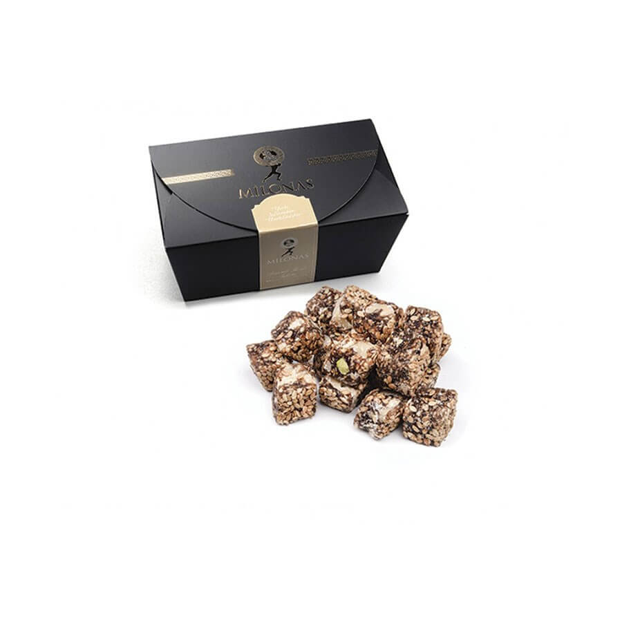Milonas Local Sesame & Fig Walnut Turkish Delight 250gr. - Baqqalia.com - One-Stop-Shop for Turkey's Best Turkish Delight Brands - Enjoy best prices with free worldwide shipping for every order over $150