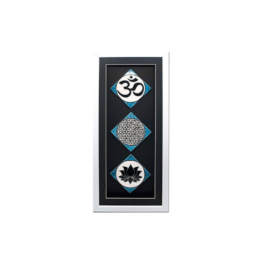 OM | Flower of Life | LOTUS FLOWER FRAME BOARD - Baqqalia.com - The Best Shop to Buy Turkish Food and Products - Worldwide Free Shipping for Every Order Above 150 USD