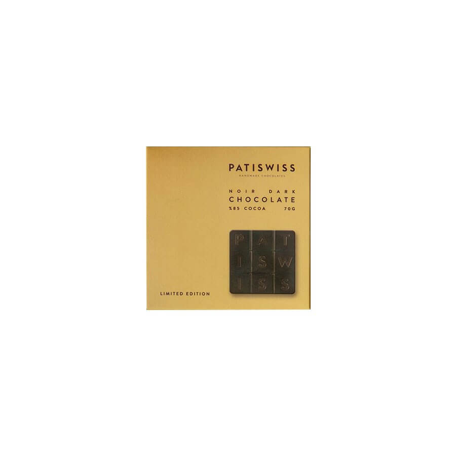 Patiswiss 80% Noir Dark Chocolate Chocolate 70g-  Baqqalia.com - The Best Shop to Buy Turkish Food and Products - Worldwide Free Shipping for Every Order Above 100 USD