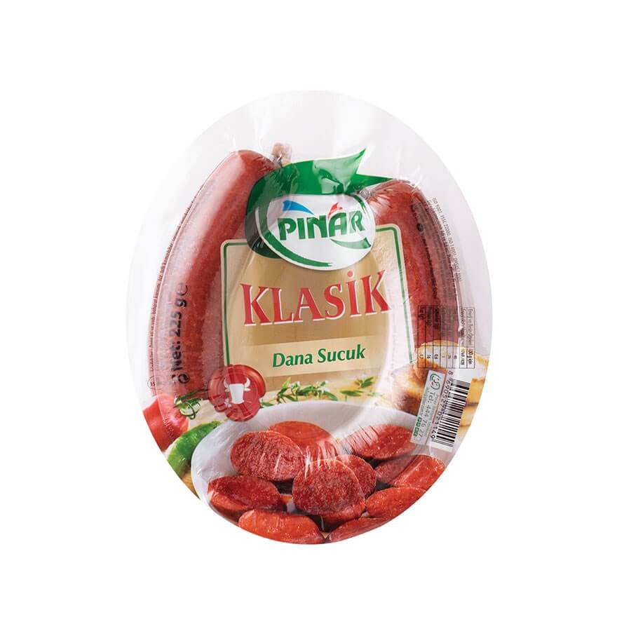 Pınar Classic Kangal Sucuk 225 G -  Baqqalia.com - The Best Shop to Buy Turkish Food and Products - Worldwide Free Shipping for Every Order Above 150 USD