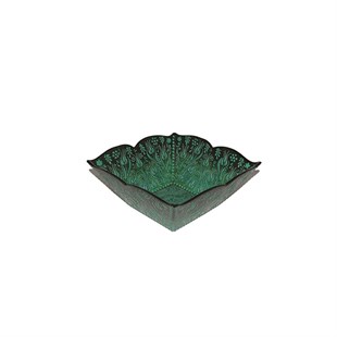 Chez Galip Green Coloured Square Bowl - Baqqalia.com - The Best Shop to Buy Turkish Food and Products - Worldwide Free Shipping for Every Order Above 100 USD