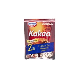 Dr.Oetker Cocoa 2X25 Gr - Baqqalia.com - The Best Shop to Buy Turkish Food and Products - Worldwide Free Shipping for Every Order Above 100 USD
