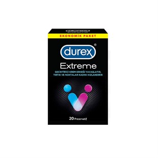 Durex Extreme 20pcs - Baqqalia.com - The Best Shop to Buy Turkish Food and Products - Worldwide Free Shipping for Every Order Above 150 USD