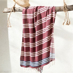 English Home - Nature Cotton Peshtamal 90x170 Cm Beige – Claret Red - Baqqalia.com - The Best Shop to Buy Turkish Food and Products - Worldwide Free Shipping for Every Order Above 100 USD