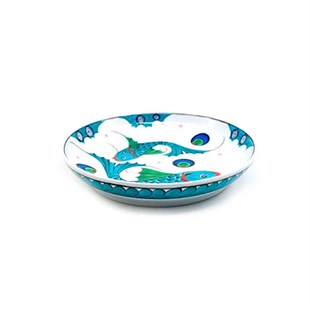 FISH PATTERN TILE PLATE - Baqqalia.com - The Best Shop to Buy Turkish Food and Products - Worldwide Free Shipping for Every Order Above 150 USD