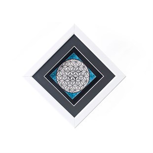 FLOWER OF LIFE TABLE | TURQUOISE - Baqqalia.com - The Best Shop to Buy Turkish Food and Products - Worldwide Free Shipping for Every Order Above 150 USD