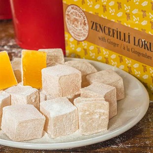 Haci Bekir Ginger Turkish Delight 200g - Shop Turkish Delight at Baqqalia.com - Best Brands and Products - Free Worldwide Shipping Over $150