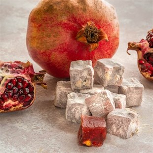 Haci Bekir Pistachio and Pomegranate Turkish Delight 125g - Shop Turkish Delight at Baqqalia.com - Best Brands and Products - Free Worldwide Shipping Over $150