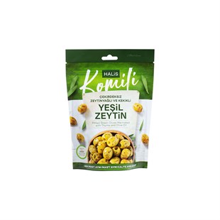 Halis Komili Green Olives with Olive Oil and Thyme 170G