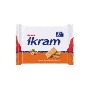 İkram Cream Biscuits with Hazelnut 252 G - Baqqalia.com - The Best Shop to Buy Turkish Food and Products - Worldwide Free Shipping for Every Order Above 150 USD